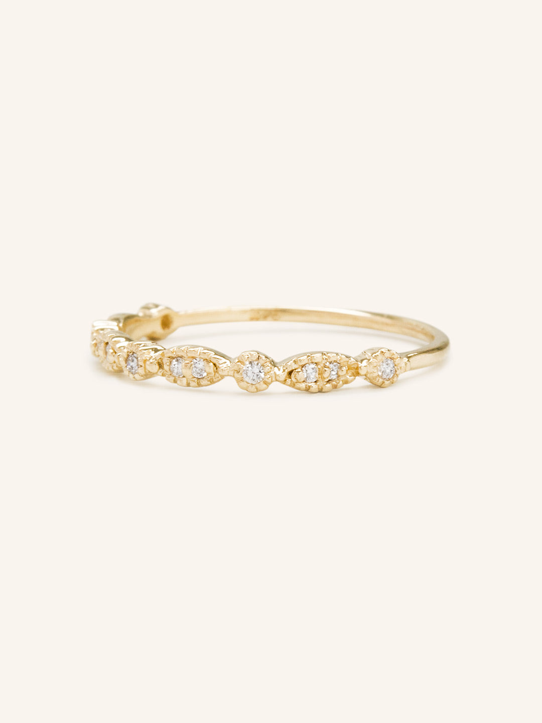 Stunning 0.2 TCW Round Moissanite Stones Half Eternity Wedding Bands 2
