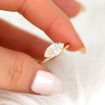 Stunning 1.80 CT Marquise Moissanite Engagement Ring with Solitaire Design 5