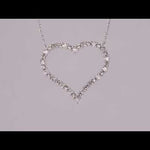 Round Cut Cubic Zirconia in 925 Sterling Silver Necklace 11