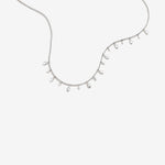 Round Cut Cubic Zirconia in 925 Sterling Silver Necklace 2