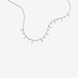 Round Cut Cubic Zirconia in 925 Sterling Silver Necklace 2