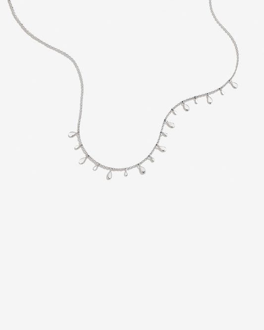 Round Cut Cubic Zirconia in 925 Sterling Silver Necklace 2