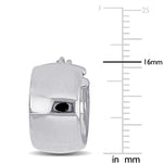 Round Cut Cubic Zirconia in 925 Sterling Silver Earrings 4