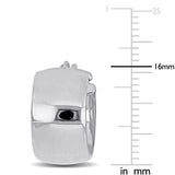 Round Cut Cubic Zirconia in 925 Sterling Silver Earrings 4