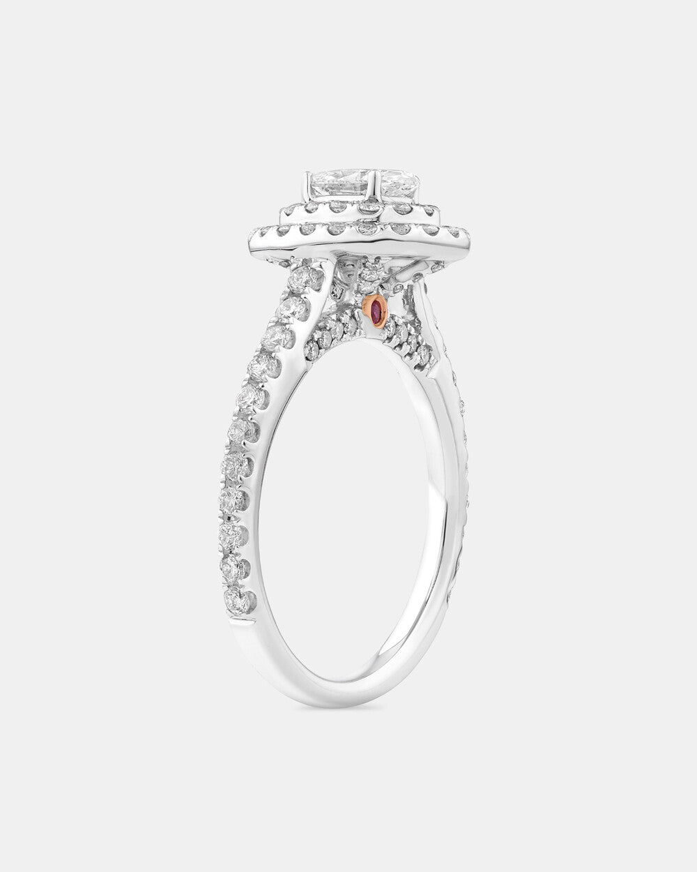 Stunning 1.5 CT Oval Moissanite Engagement Ring in Halo and Pave Designs 3