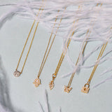 0.20 TCW Round Moissanite Diamond Butterfly Pendant Necklace in Solid Gold 3