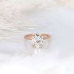 Stunning 3 CT Oval Moissanite Engagement Ring with Solitaire Design 1