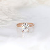 Stunning 3 CT Oval Moissanite Engagement Ring with Solitaire Design 1