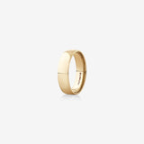 Classic Curved  Men's Wedding Band in Solid Gold 3