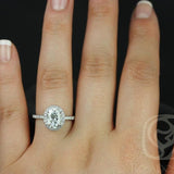 Stunning 2 CT Oval Moissanite Engagement Ring with Pave Design 7