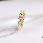 Stunning 0.5 TCW Heart Moissanite Stones Full Eternity Wedding Band 9