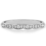 Stunning 0.20 TCW Round Moissanite Stones Half Eternity Wedding Bands 3