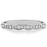 Stunning 0.20 TCW Round Moissanite Stones Half Eternity Wedding Bands 3