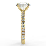 Stunning 2.11 CT Oval Moissanite Engagement Ring with Pave Design 2