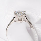 Stunning 2.0 CT Round Moissanite Solitaire Engagement Ring 6