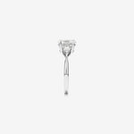 Stunning 2.25 TCW Oval & Kite Moissanite Engagement Ring with Three Stone Design 3