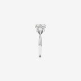 Stunning 2.25 TCW Oval & Kite Moissanite Engagement Ring with Three Stone Design 3