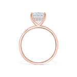 Stunning 3.0 CT Radiant Moissanite Engagement Ring with Hidden Halo Design 4