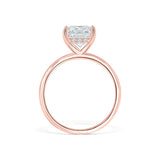 Stunning 3.0 CT Radiant Moissanite Engagement Ring with Hidden Halo Design 4
