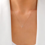 Round Cut Cubic Zirconia in 925 Sterling Silver Necklace 4