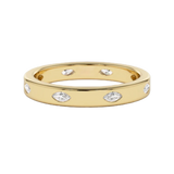 Stunning 0.2 TCW Marquise Moissanite Stones in Full Eternity Wedding Bands 1