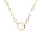 1.44 CT Round April Diamond Lab Made Diamond- April Birthstone Necklace 1