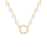 1.44 CT Round April Diamond Lab Made Diamond- April Birthstone Necklace 1