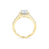 Stunning 1.5 CT Oval Moissanite Engagement Ring in Pave and Halo Design 3