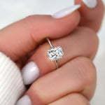 Stunning 1.75 CT Radiant Moissanite Engagement Ring with Solitaire Design 6