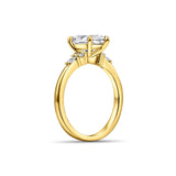 Stunning 2.5 CT Marquise Moissanite Engagement Ring in Cluster Design 2