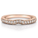 Stunning 0.30 CT Round Moissanite Stones Vintage Wedding Band 5