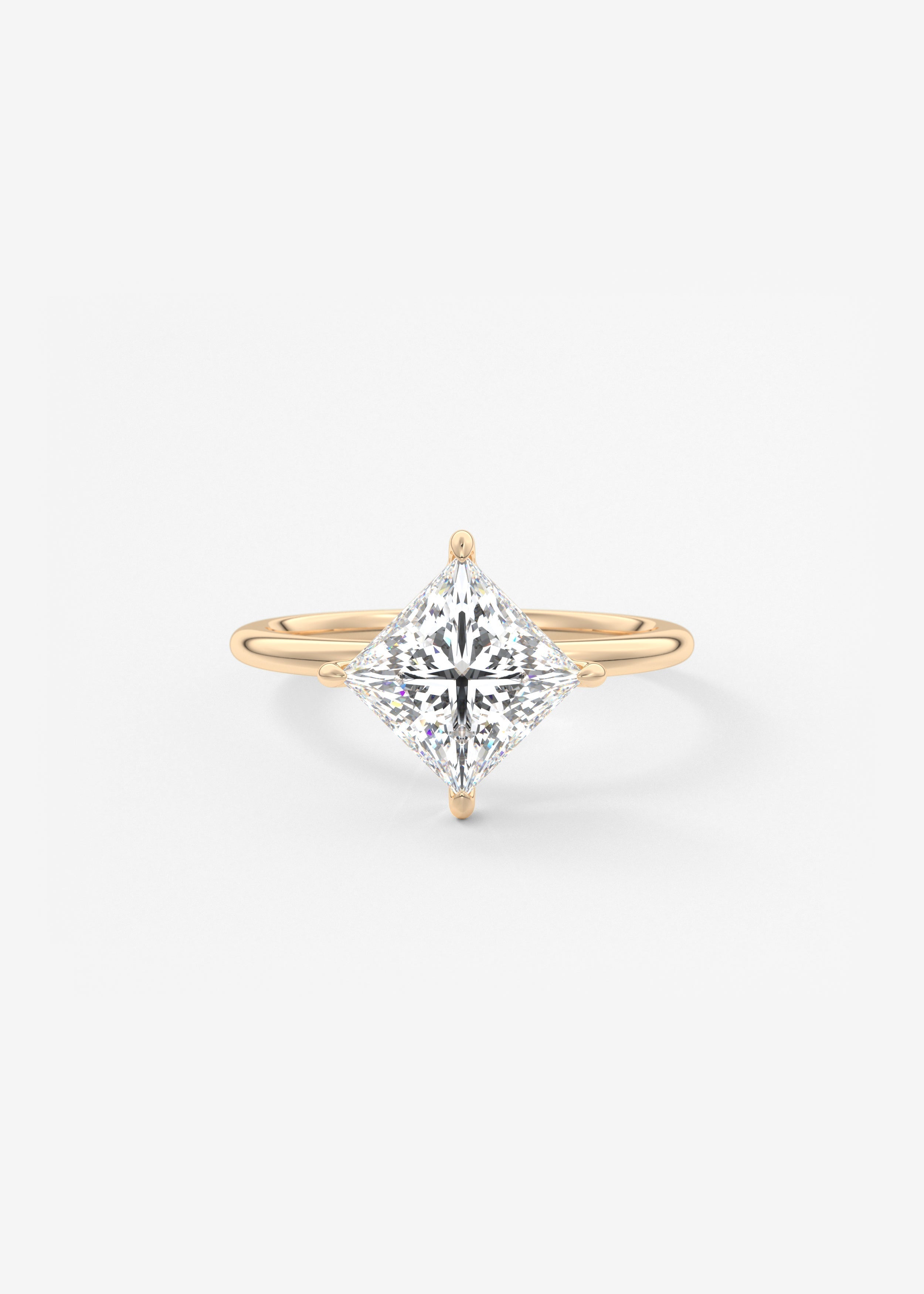 Princess Solitaire Lab Grown Diamond Engagement Ring