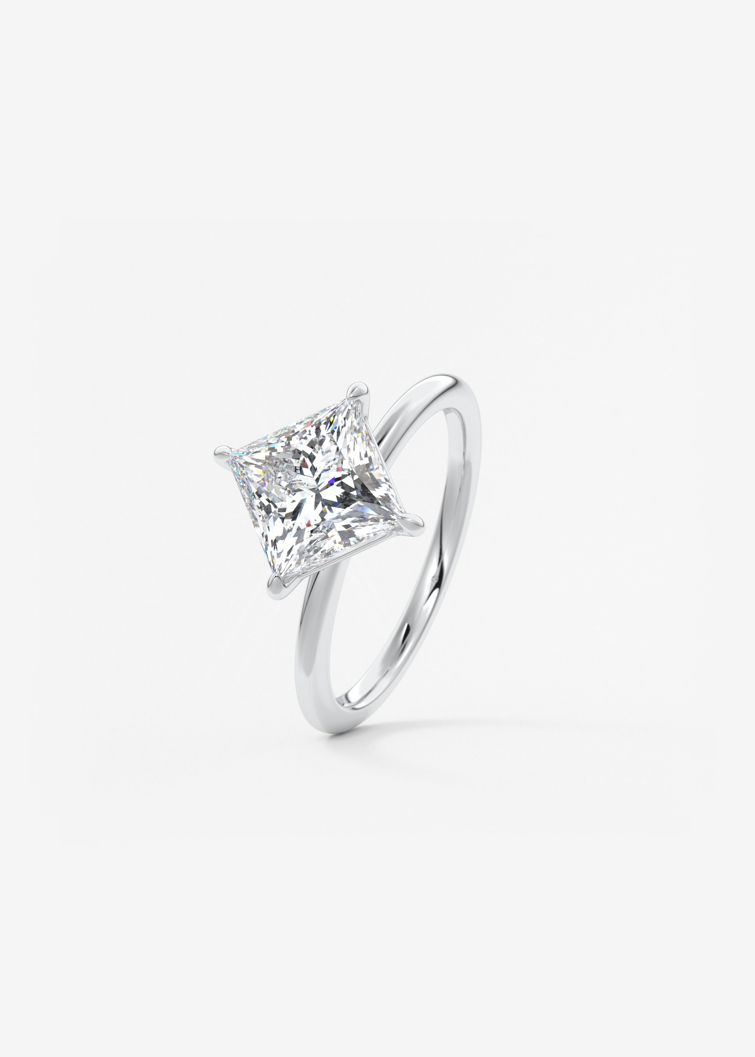 Princess Solitaire Lab Grown Diamond Engagement Ring
