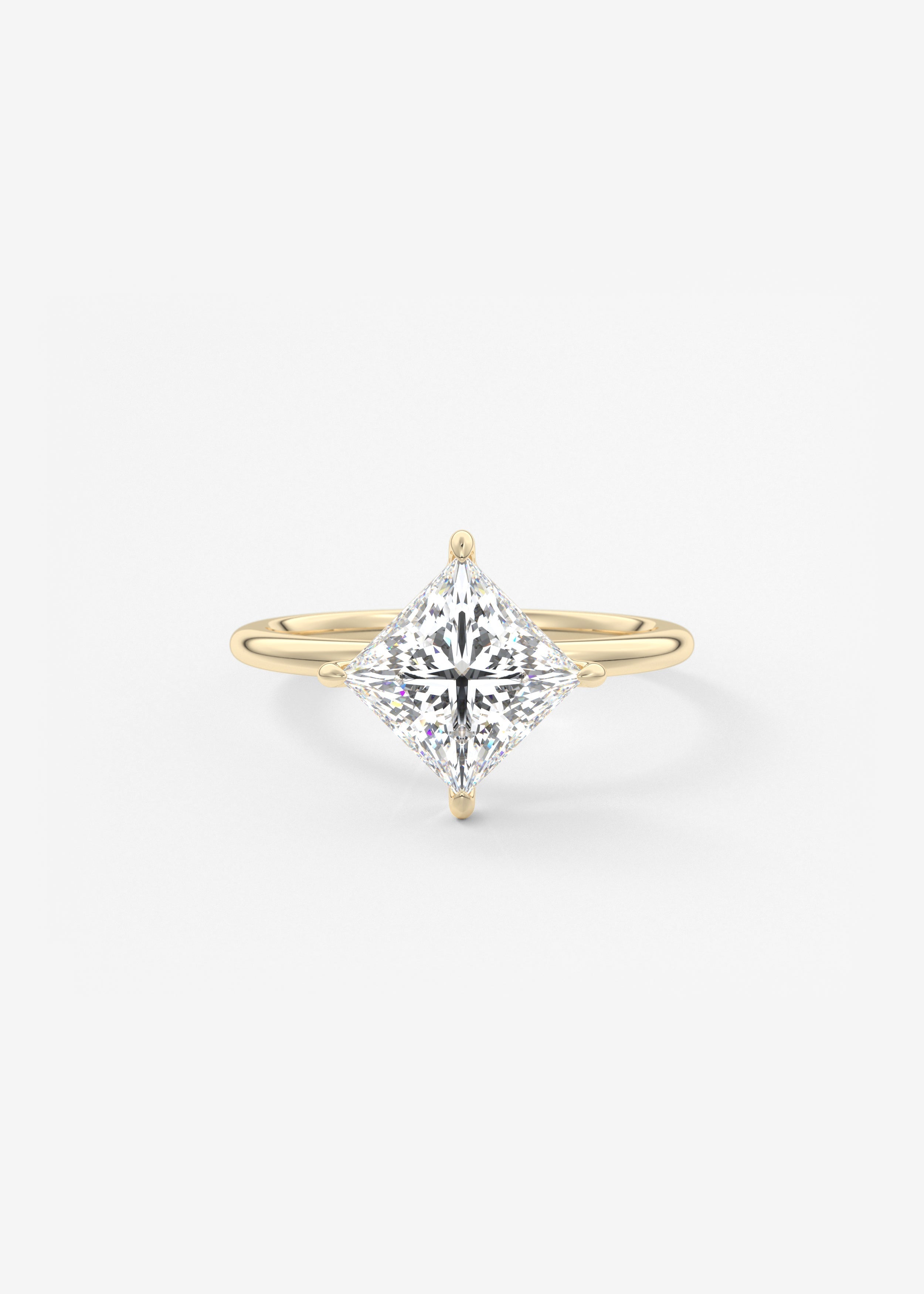 Princess Solitaire Lab Grown Diamond Engagement Ring