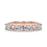 0.75 CT Round 7 Stones CVD EF/VVS Diamond Wedding Band 12