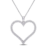 Round Cut Cubic Zirconia in 925 Sterling Silver Necklace 12