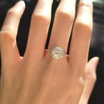 Round Halo & Pave Lab Grown Diamond Engagement Ring