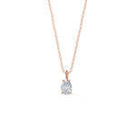 1.0 CT Pear Cut Moissanite Diamond Solitaire Pendant Necklace in Solid Gold 5