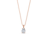 1.0 CT Pear Cut Moissanite Diamond Solitaire Pendant Necklace in Solid Gold 5