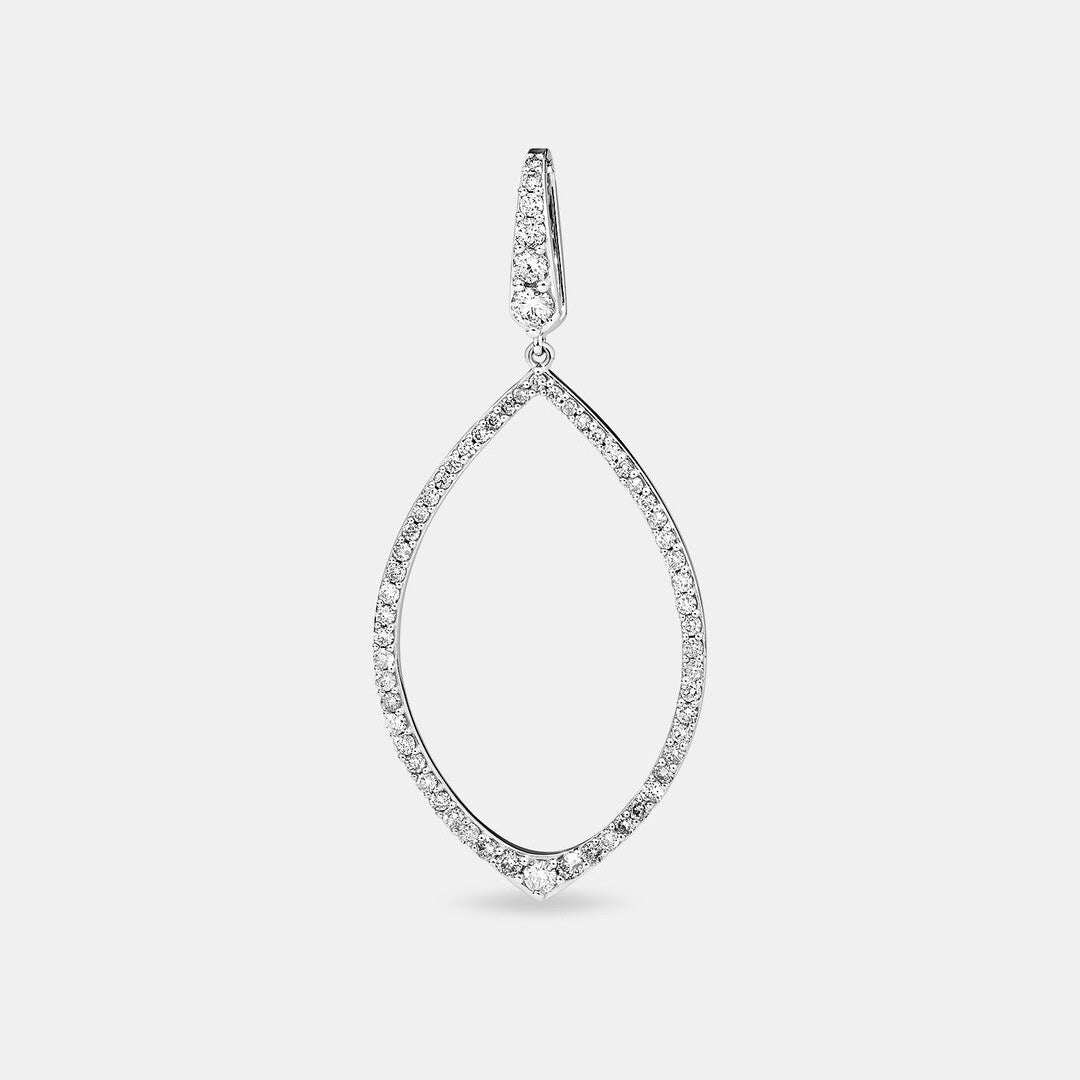 Round Cut Cubic Zirconia in 925 Sterling Silver Necklace 2
