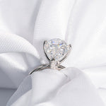 Stunning 3.0 CT Pear Cut Moissanite Engagement Ring with Solitaire Design 5