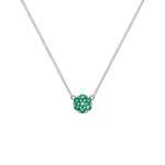 0.21 CT Round Emerald Lab Made Diamond- May Birthstone Necklace 5
