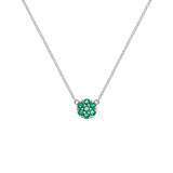 0.21 CT Round Emerald Lab Made Diamond- May Birthstone Necklace 5