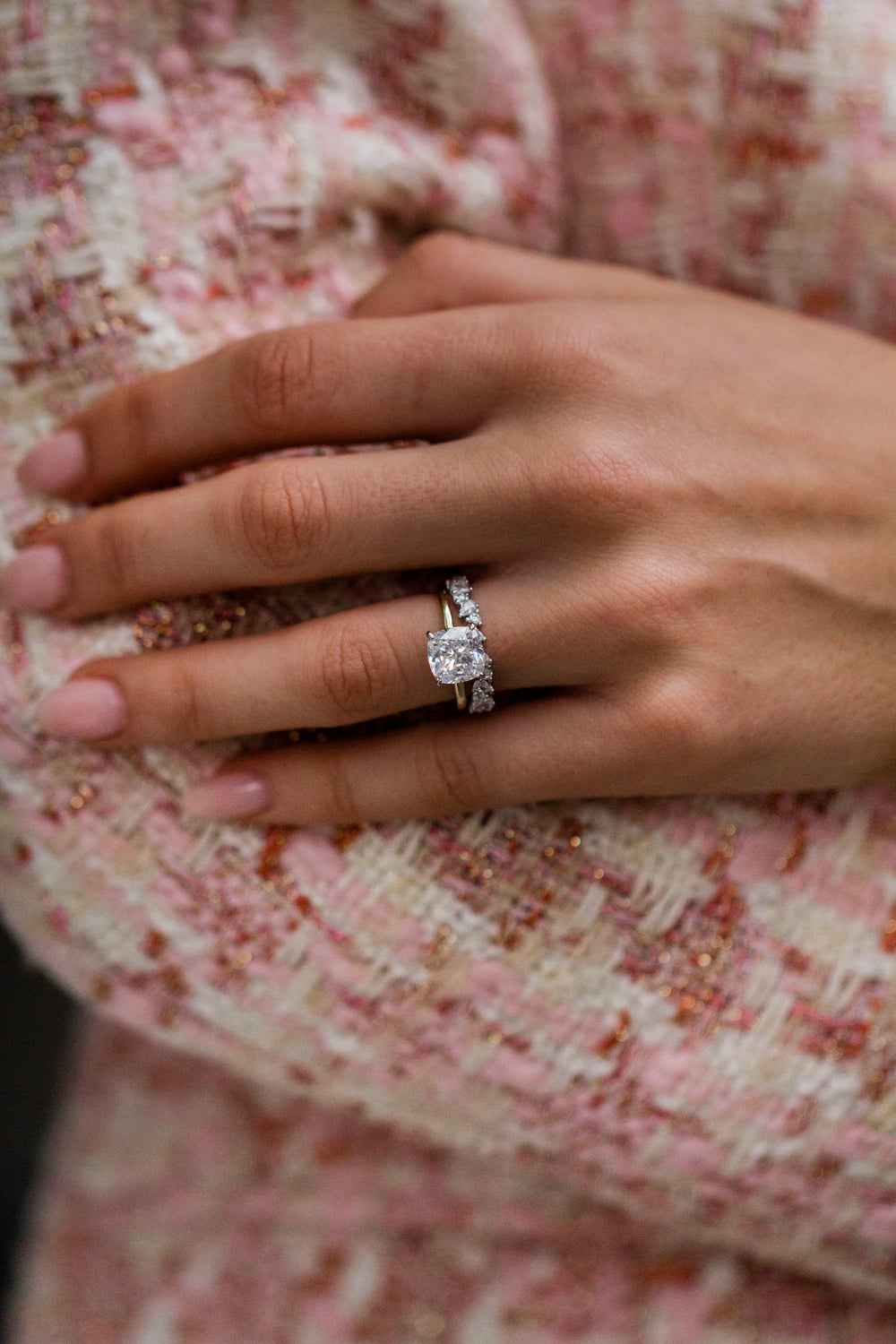 Cushion Cut Solitaire Style Cubic Zirconia in 925 Sterling Silver Ring 2