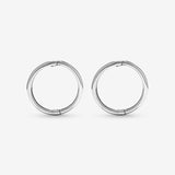 Round Cut Cubic Zirconia in 925 Sterling Silver Earrings 3