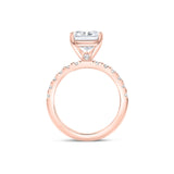 Stunning 3.75 CT Radiant Moissanite Engagement Ring with Pave Design 4