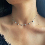 1.0 CT Round Moissanite Diamond Necklace in Solid Gold 5