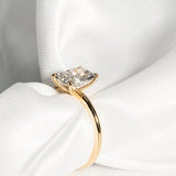 Stunning 1.70 CT Radiant Moissanite Engagement Ring with Solitaire Design 6