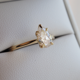 Stunning 1 CT Pear Moissanite Engagement Ring with Solitaire Design 4