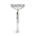 Stunning 1.05 CT Marquise Moissanite Engagement Ring with Hidden Halo Design 7